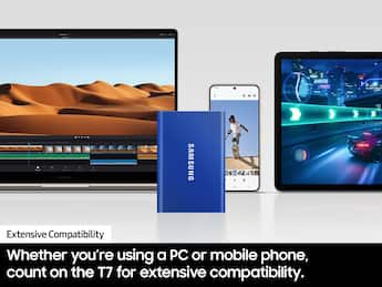 Samsung T7 1TB External USB 3.2 Gen 2 Portable SSD with Hardware Samsung T7 1TB External USB 3.2 Gen 2 Portable SSD with Hardware