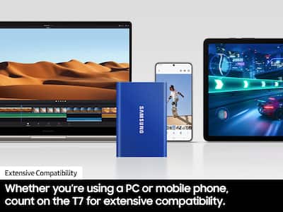 Samsung T7 1TB External USB 3.2 Gen 2 Portable SSD with Hardware Samsung T7 1TB External USB 3.2 Gen 2 Portable SSD with Hardware