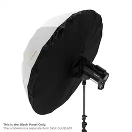 Glow - Black Panel Cover for Easy Lock 65" Translucent Umbrella