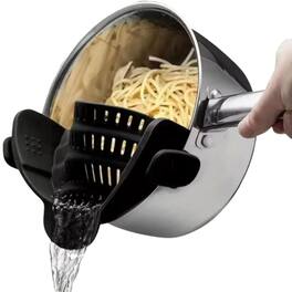 Kitcheniva - Silicone Clip-On Strainer for Pots 1 Pcs
