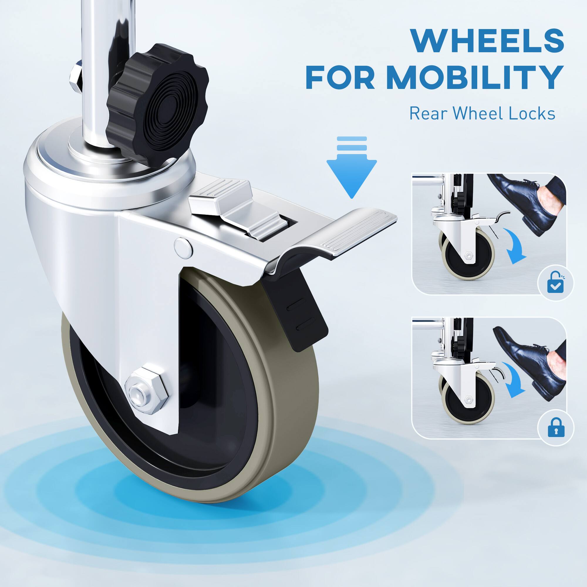 WHEELS FOR MOBILITY
Rear Wheel Locks