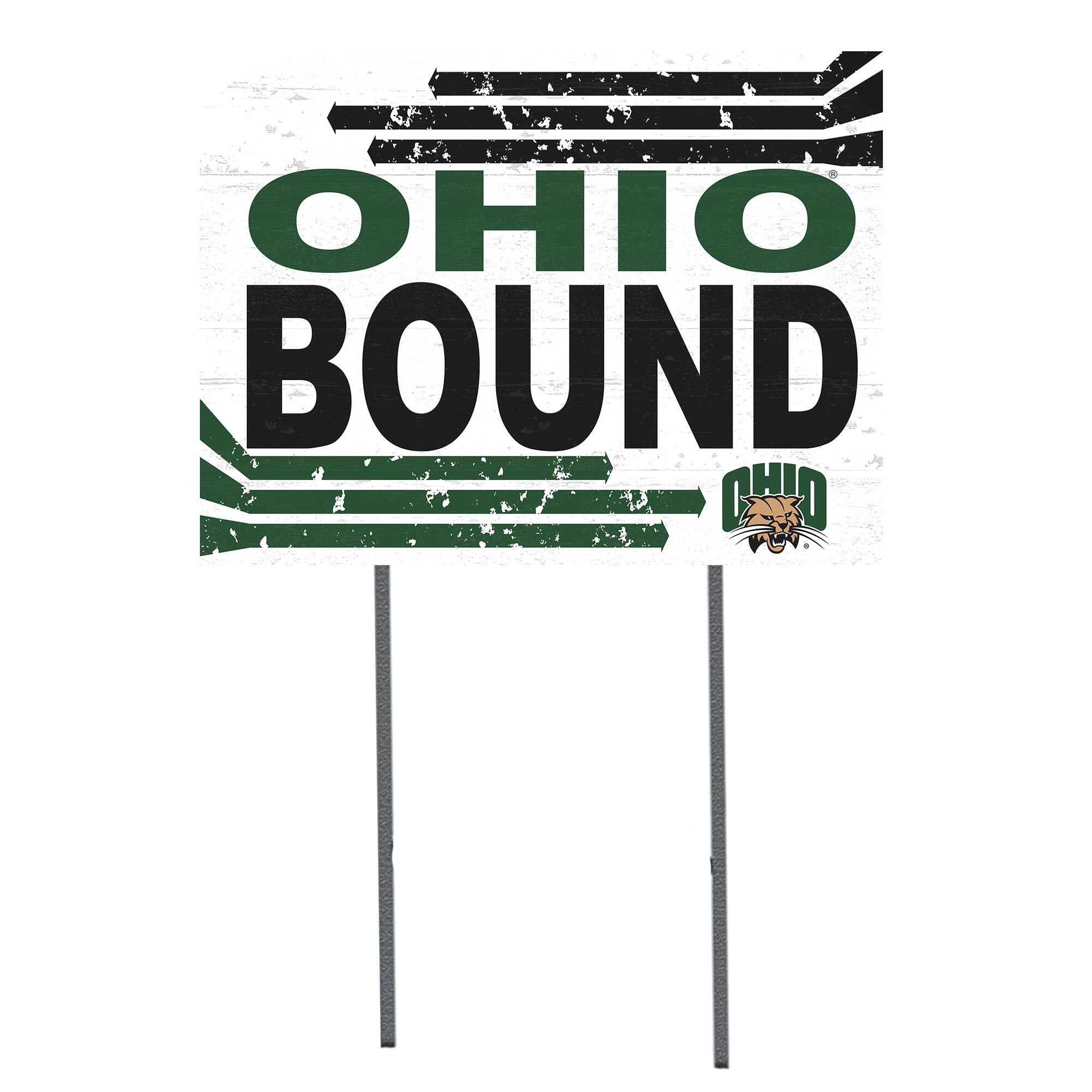 Ohio Bobcats 18'' x 24'' Bound Yard Sign