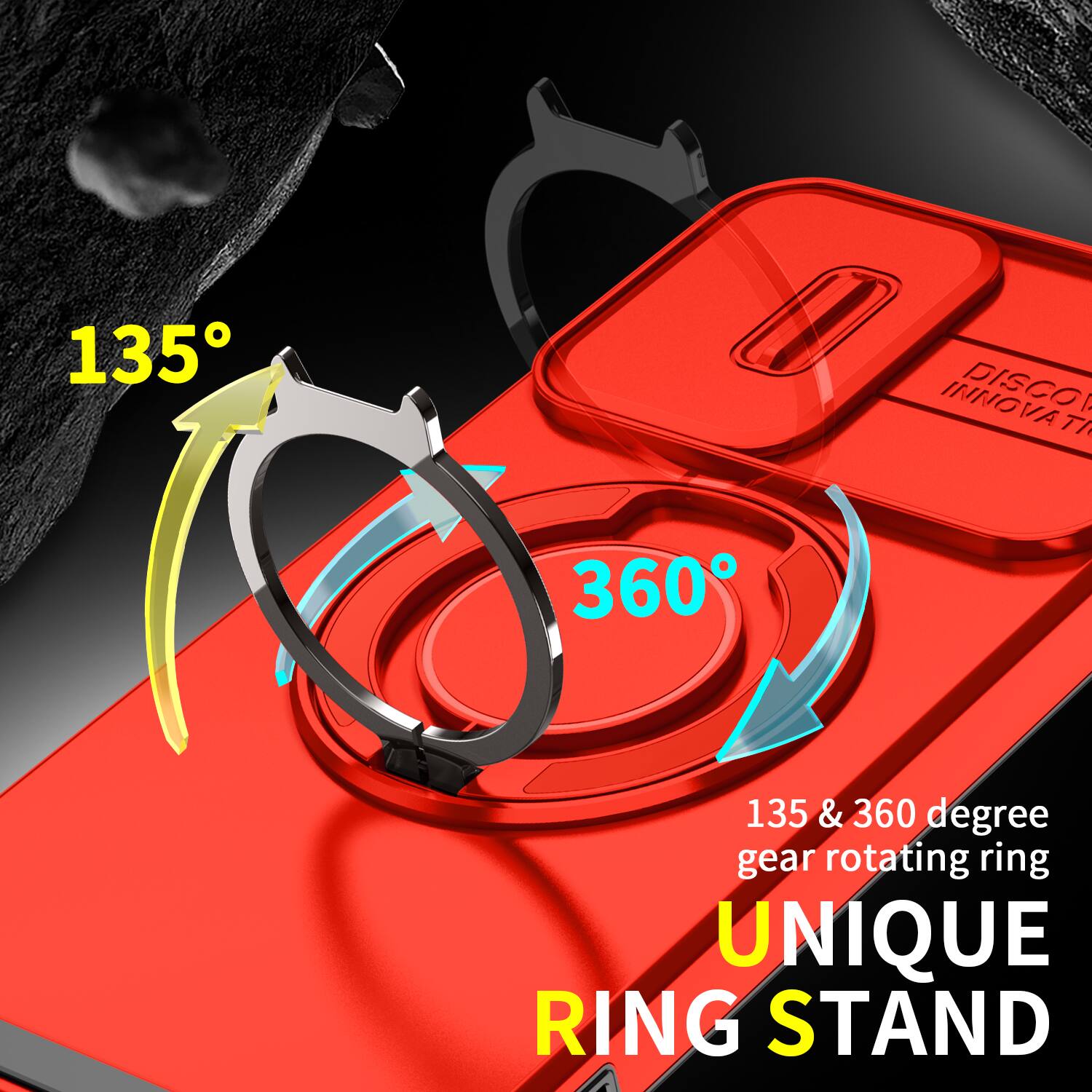135
INNOVATIVE DISCOT
360
135 & 360 degree gear rotating ring UNIQUE RING STAND