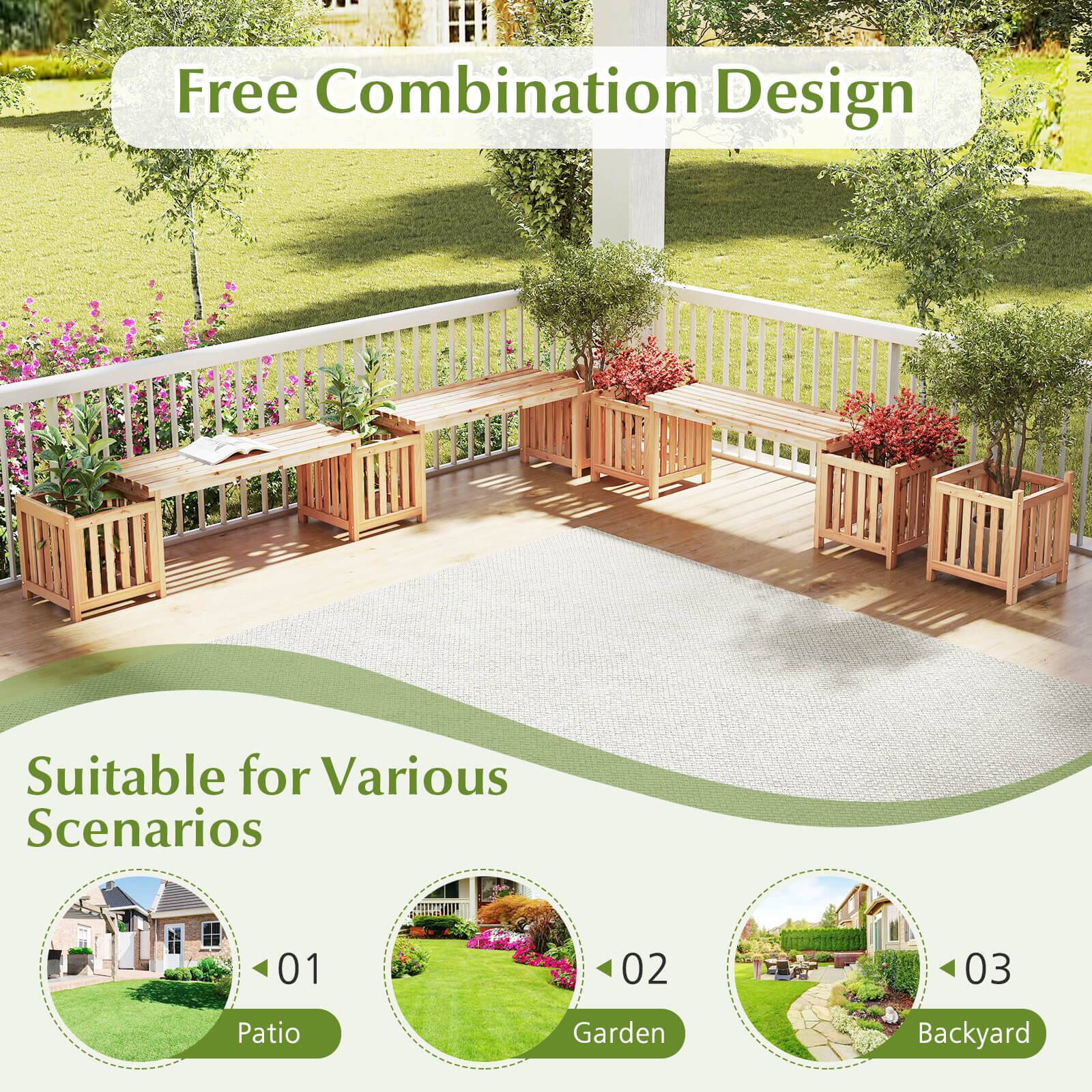 Free Combination Design

Suitable for Various Scenarios

01 Patio  
02 Garden  
03 Backyard