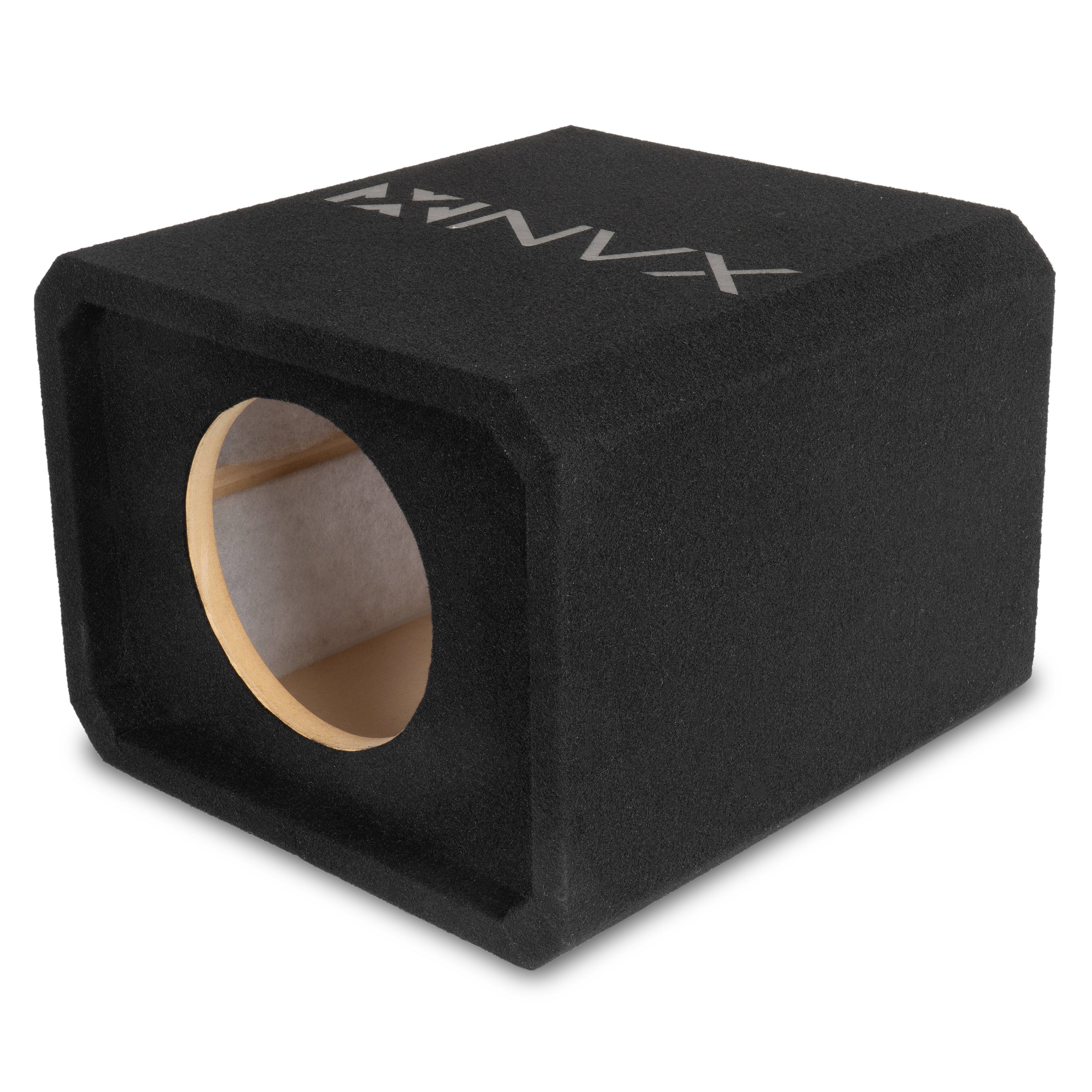 Left. NVX - NE81P Single 8" Slot Ported 3/4" MDF Subwoofer Enclosure.