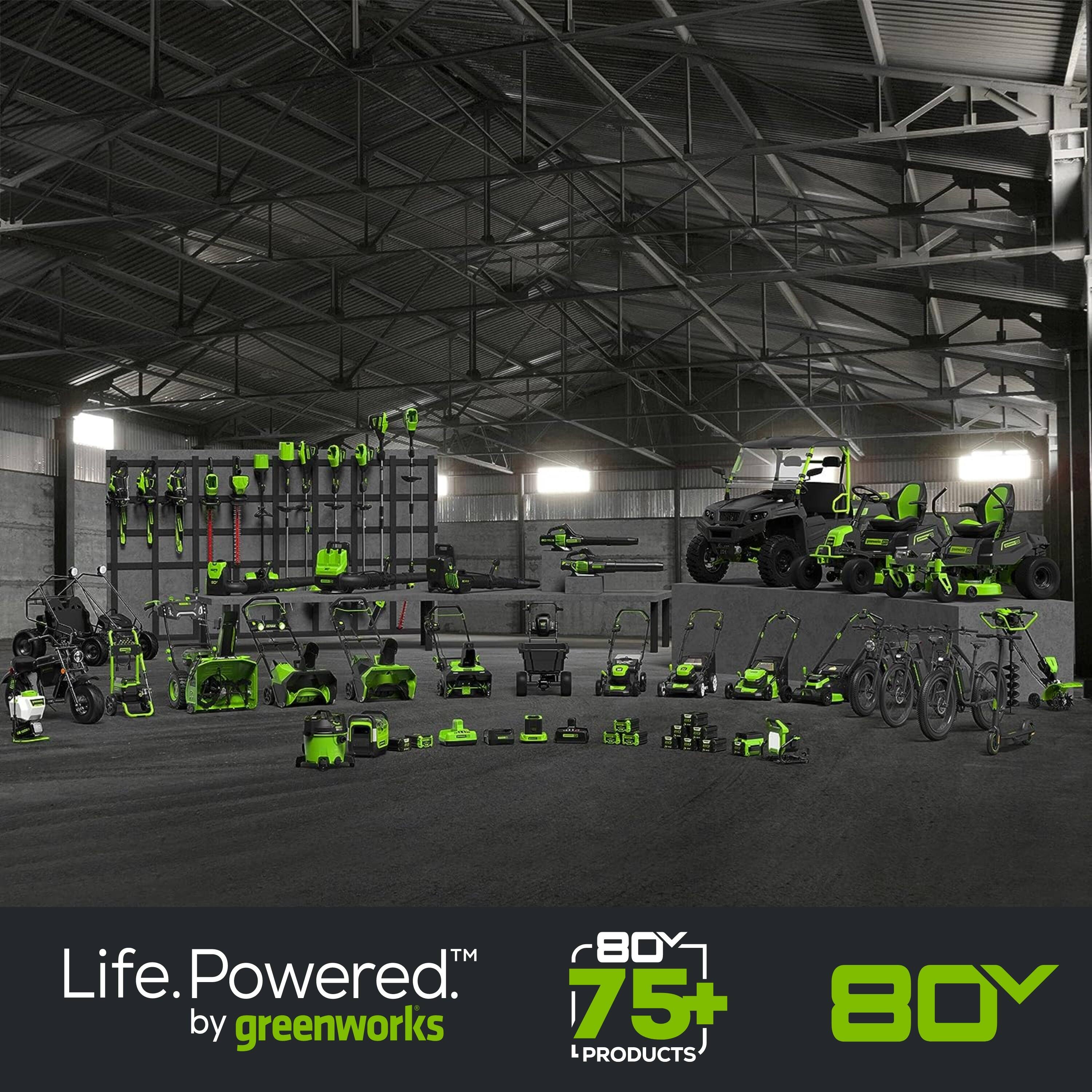 TM 80Y Life. Powered. by greenworks 75+ 80Y L PRODUCTS