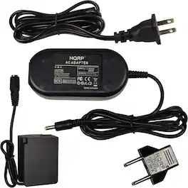 HQRP - AC Adapter for Panasonic Lumix DMC-G7 DMC-G70 DMC-FZ200 DMC-G5 DMC-G5X DMC-G5K DMC-G6 DMC-G6K DMC-FZ1000 Camera