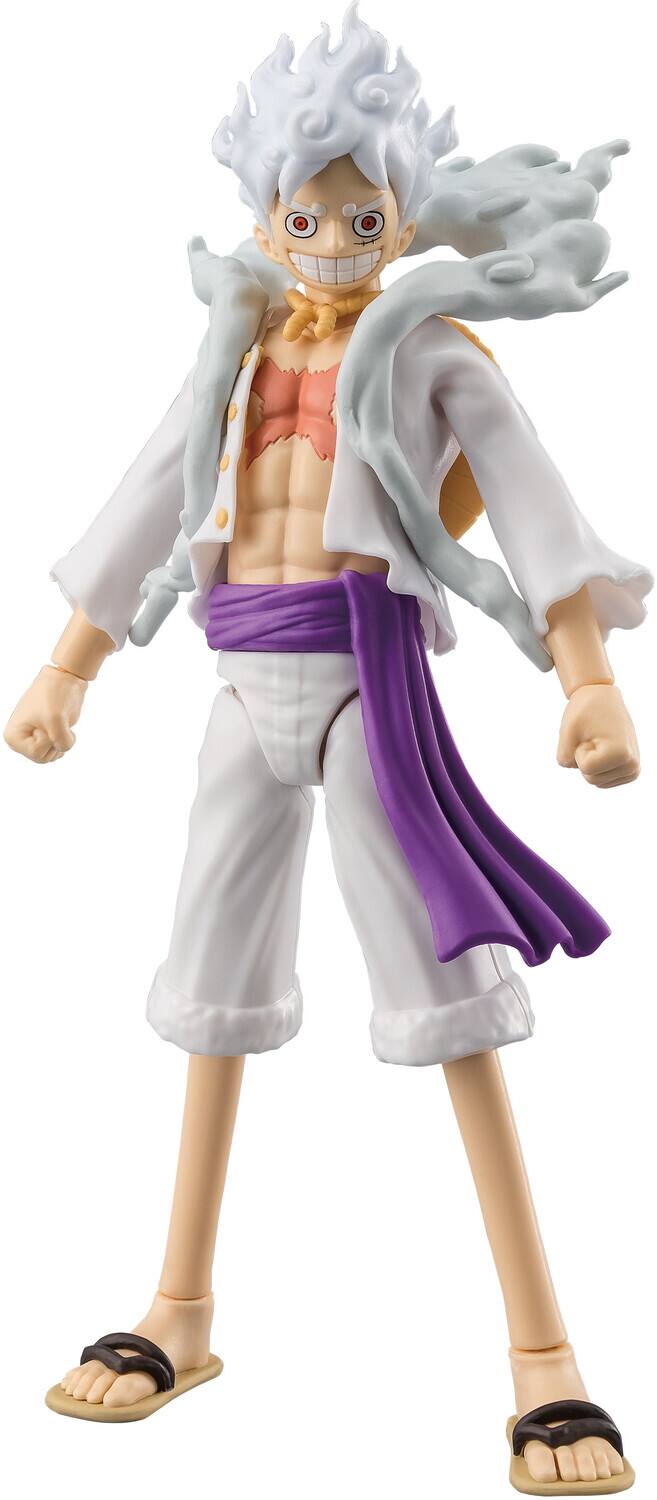 Alt View 4. Bandai - Anime Heroes - One Piece - Luffy Gear 5 6.5" Action Figure   - COLLECTIBLES - Multicolor.