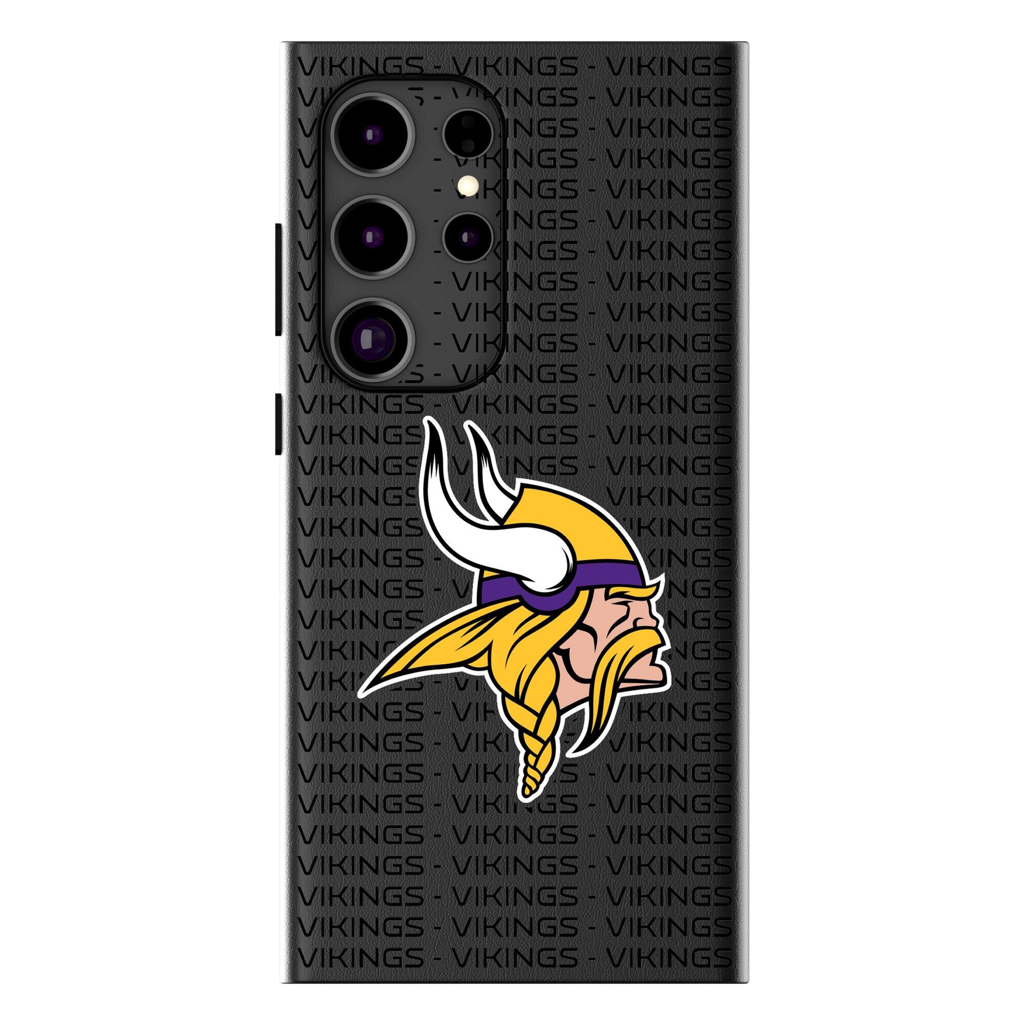 Keyscaper - NFL - Minnesota Vikings Text Backdrop Galaxy Magnetic Bump Case - S24 - Black price history on PriceWatchPro