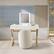 Alt View 14. OSP Home Furnishings - Lystra Swivel Vanity Chair - Textured Cream.