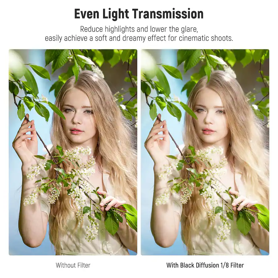 Neewer 62mm Diffusion 1/8 Filter, Soft Dreamy - Best Buy