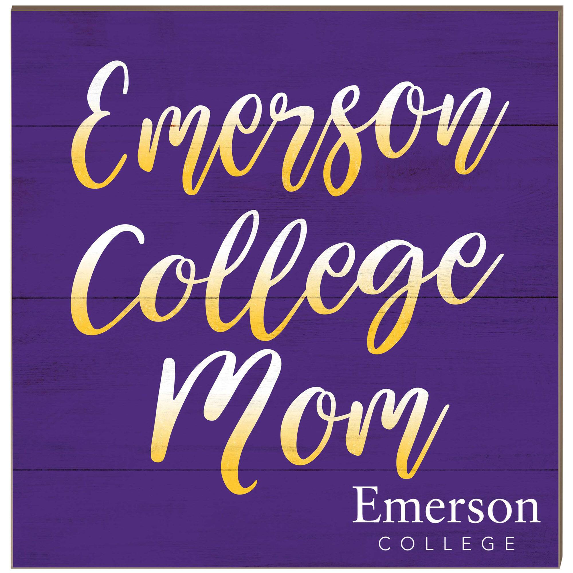 Emerson College Lions 10'' x 10'' Mom Plaque