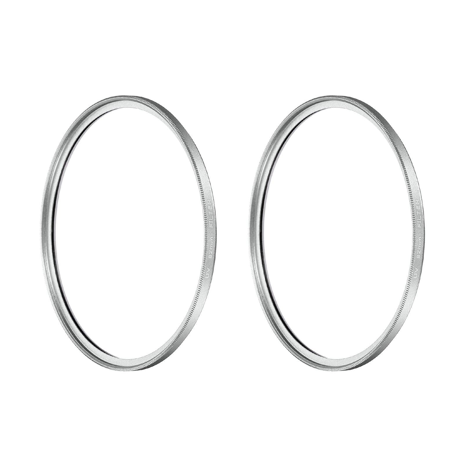 Unique Bargains - 82mm Ultra Slim Lens Filter 2pcs, Multi Coating Aluminum Circular Screw-in Protection for Photography