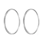 Front. Unique Bargains - 82mm Ultra Slim Lens Filter 2pcs, Multi Coating Aluminum Circular Screw-in Protection for Photography - Silver.