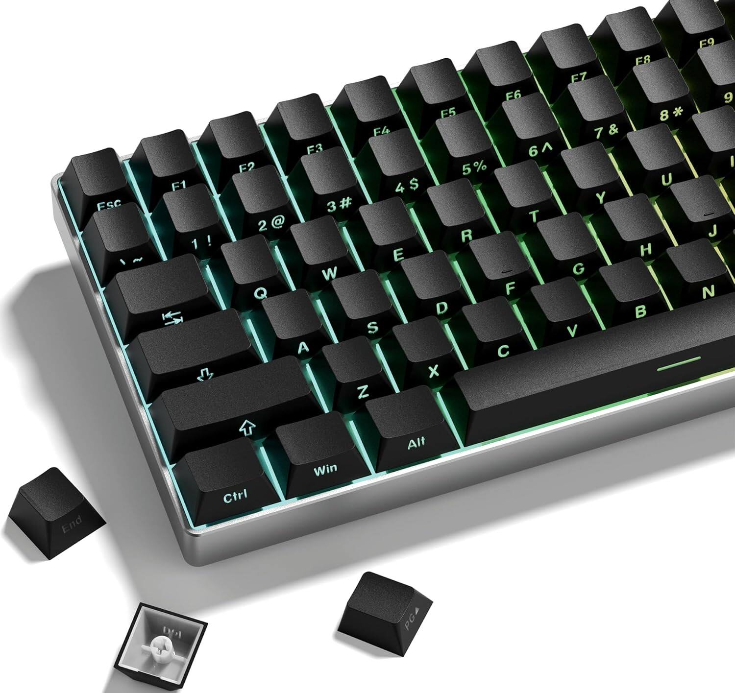 F1 1 ! F2 2 @ F3 3 # F4 4 $ F5 5 % F6 6 ^ F7 7 & F8 8 * F9 9 ( F10 0 ) Q W E R T Y U I O P A S D F G H J K L Z X C V B N M Ctrl Win Alt End