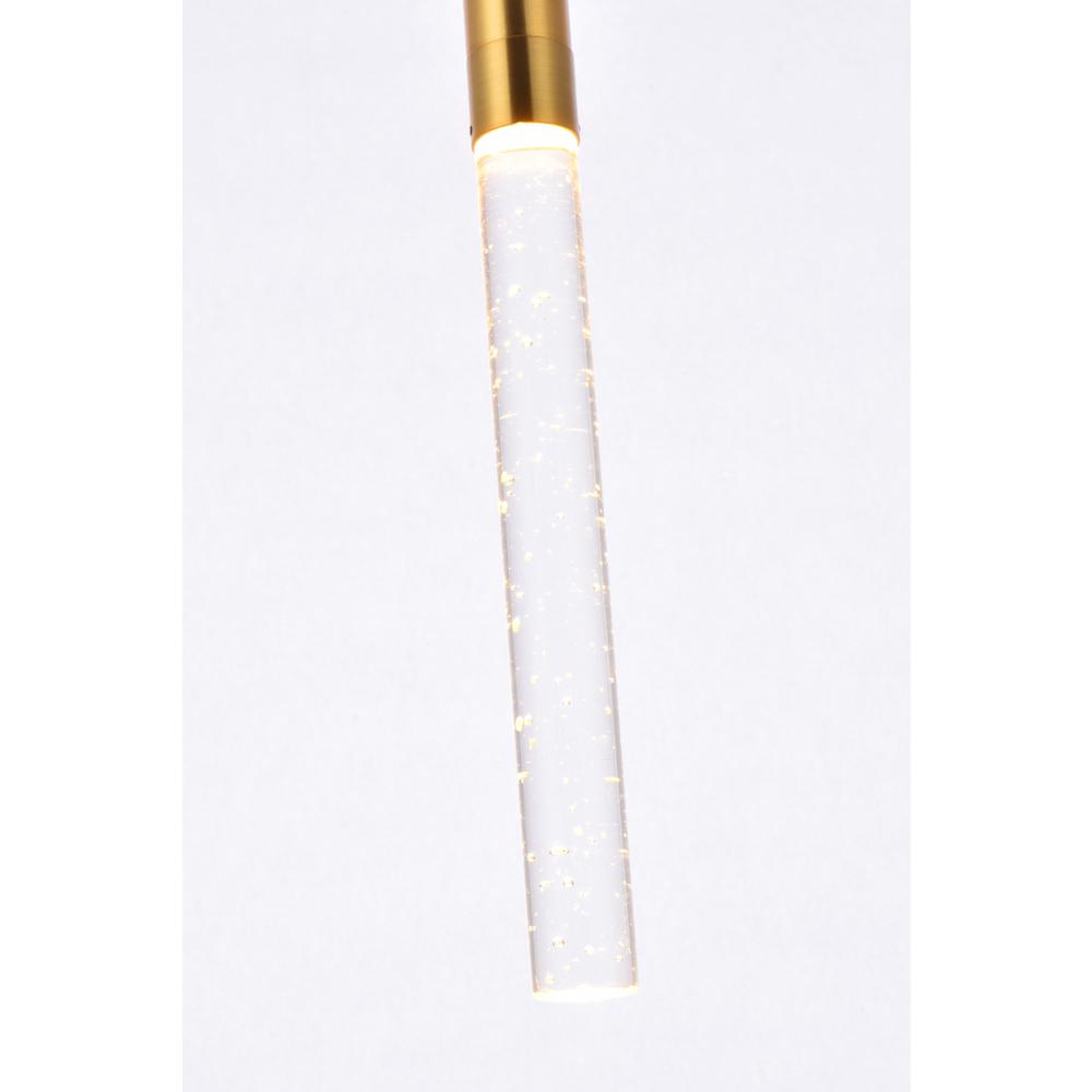 Alt View 4. Elegant Lighting - Ruelle 1 light Gold Pendant - Gold.