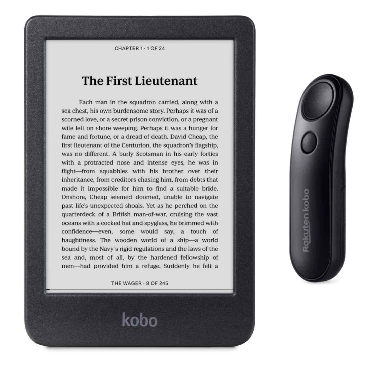 Kobo - Clara BW eReader with Remote Bundle - 2024 - Black