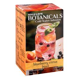 Bigelow - Blueberry Citrus Basil Herbal Infussion - Case of 6 - 18 Bags
