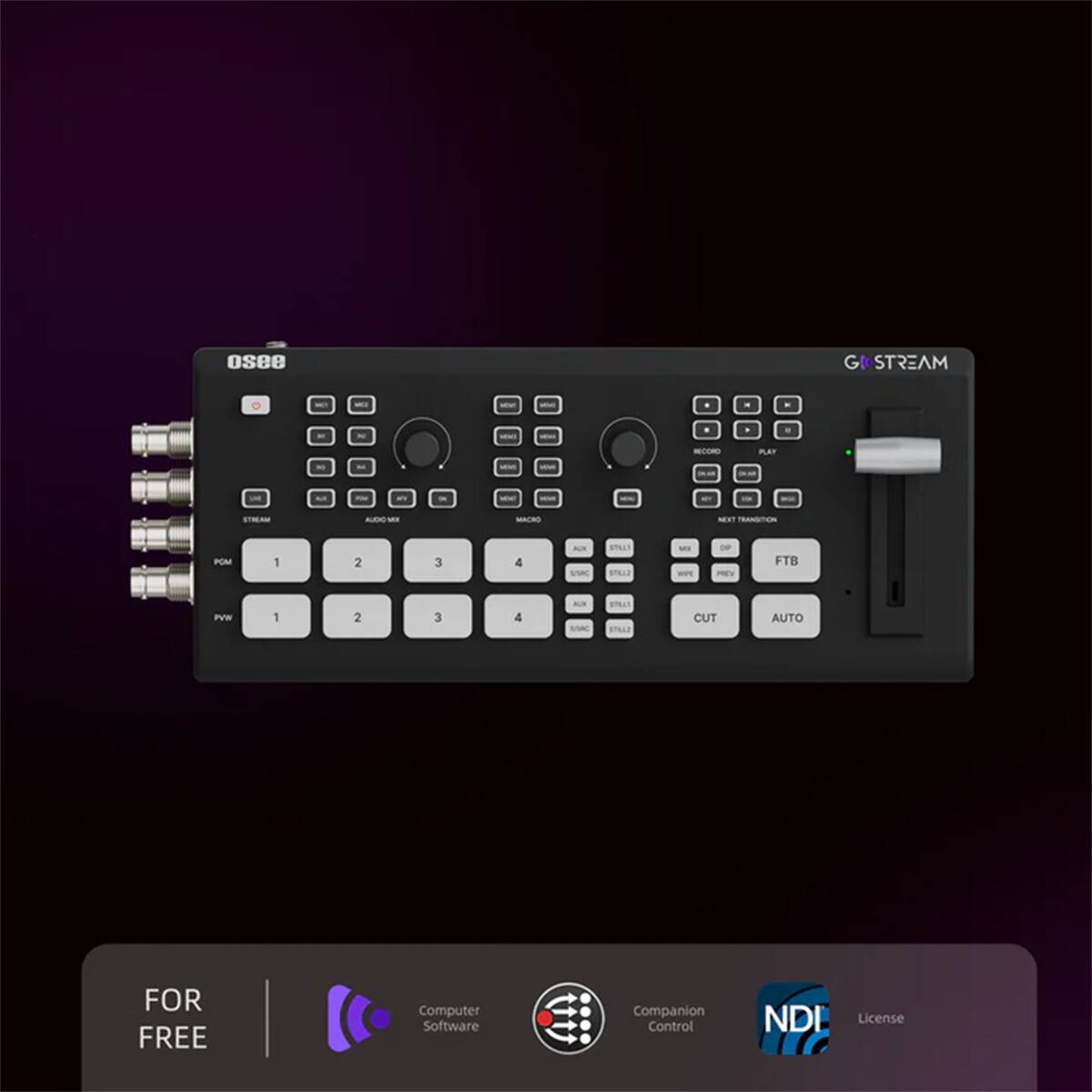 OSBe STREAM - PAR - MACRO - TRANSTES POM 1 2 3 4 AUR Sa SnR1s L - mrY FTB nw 1 2 3 4 - 7 Ts CUT AUTO FOR FREE Computer Software Companion Control NDI License