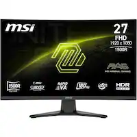 MSI - MAG 275CQF E18 27" Rapid VA LCD Curved QHD 180Hz 0.5ms FreeSync Gaming Monitor with HDR ready(DIsplayPort, HDMI) - Black - Front_Zoom