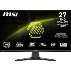 msi 27 FHD 1920 x 1080 1500R MAG MSI ARSENAL GAMING msi RAPID ms HDR 1500R CURVED 180 Hz 05 CTC VA READY GAMING Curved msi