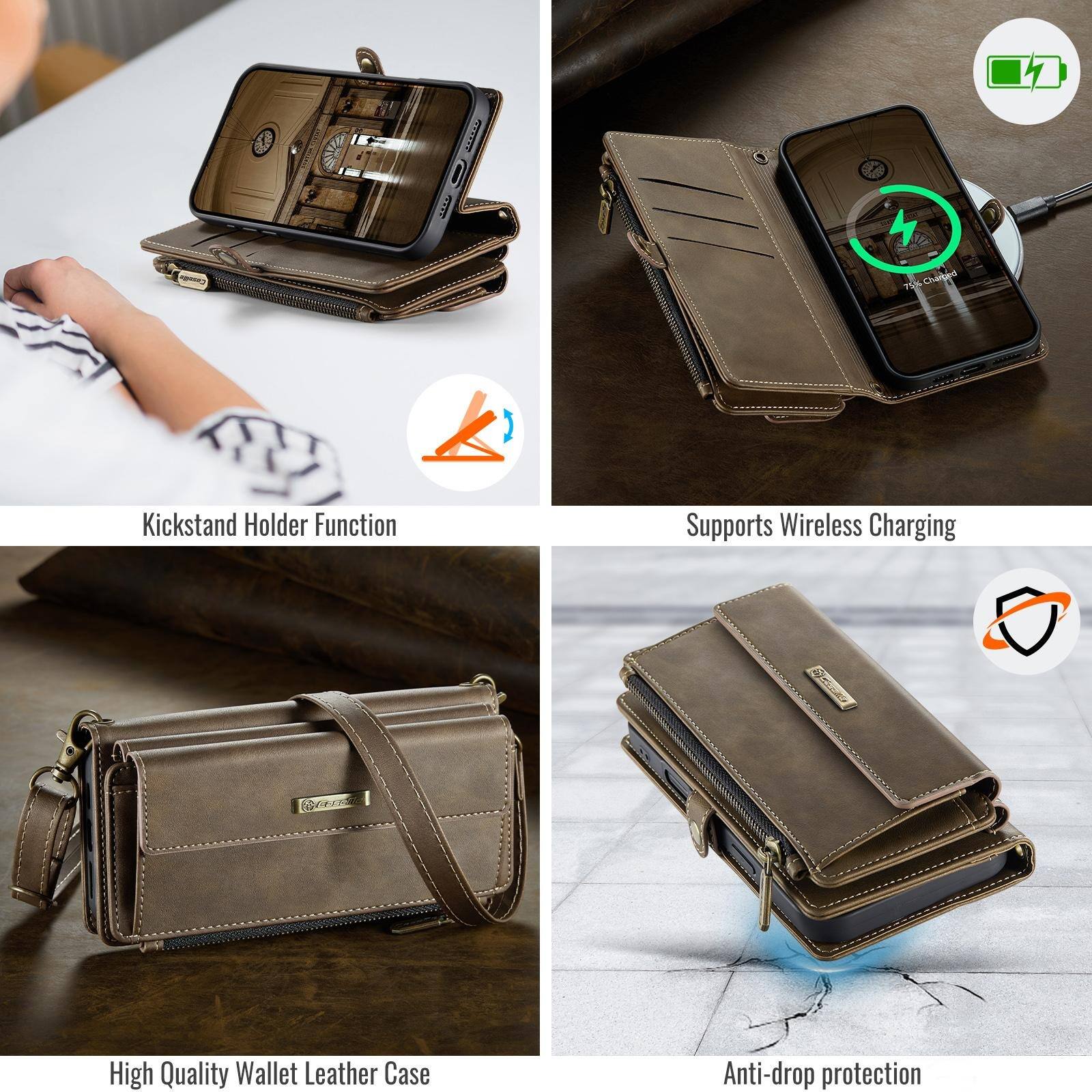 - 75% Charged
- Kickstand Holder Function
- Supports Wireless Charging
- BLUE
- High Quality Wallet Leather Case
- Anti-drop protection