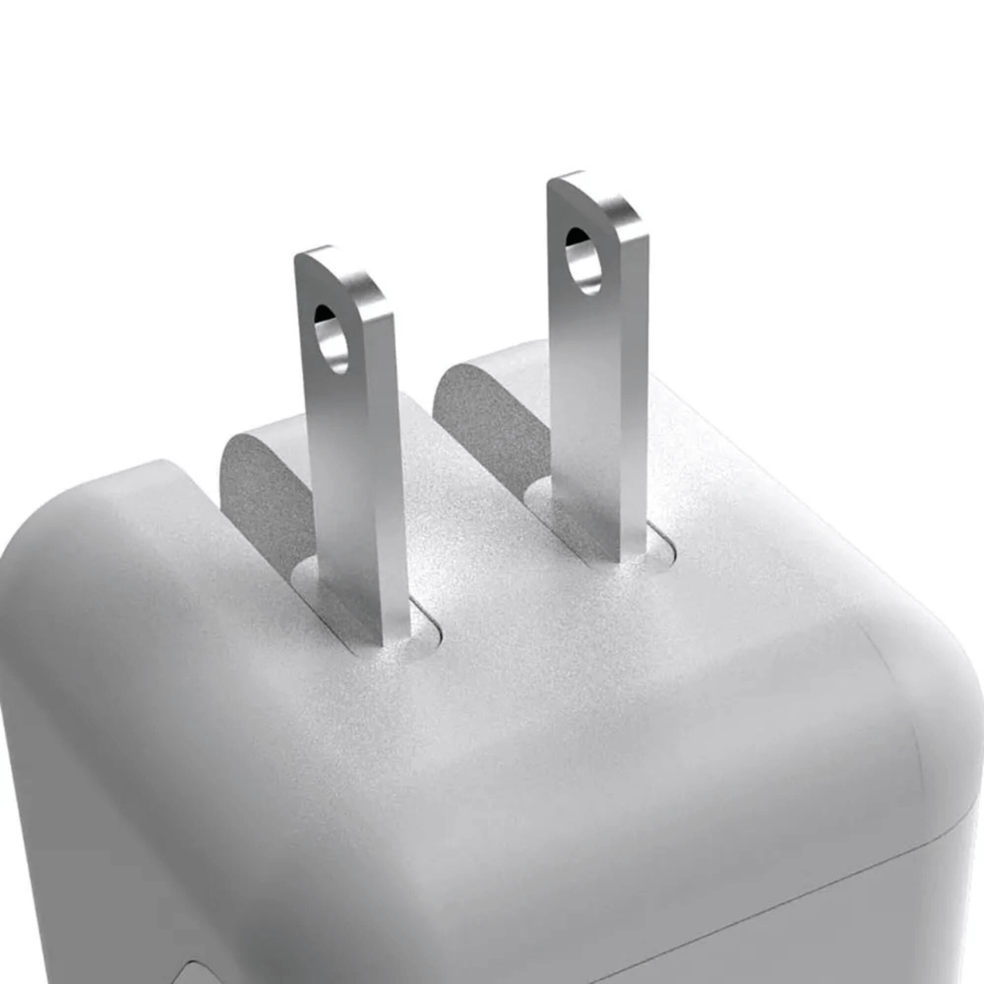 Alt View 5. Xyst - 2.4-Amp Dual USB Wall Charger With 4Ft Lightning Cable - White.