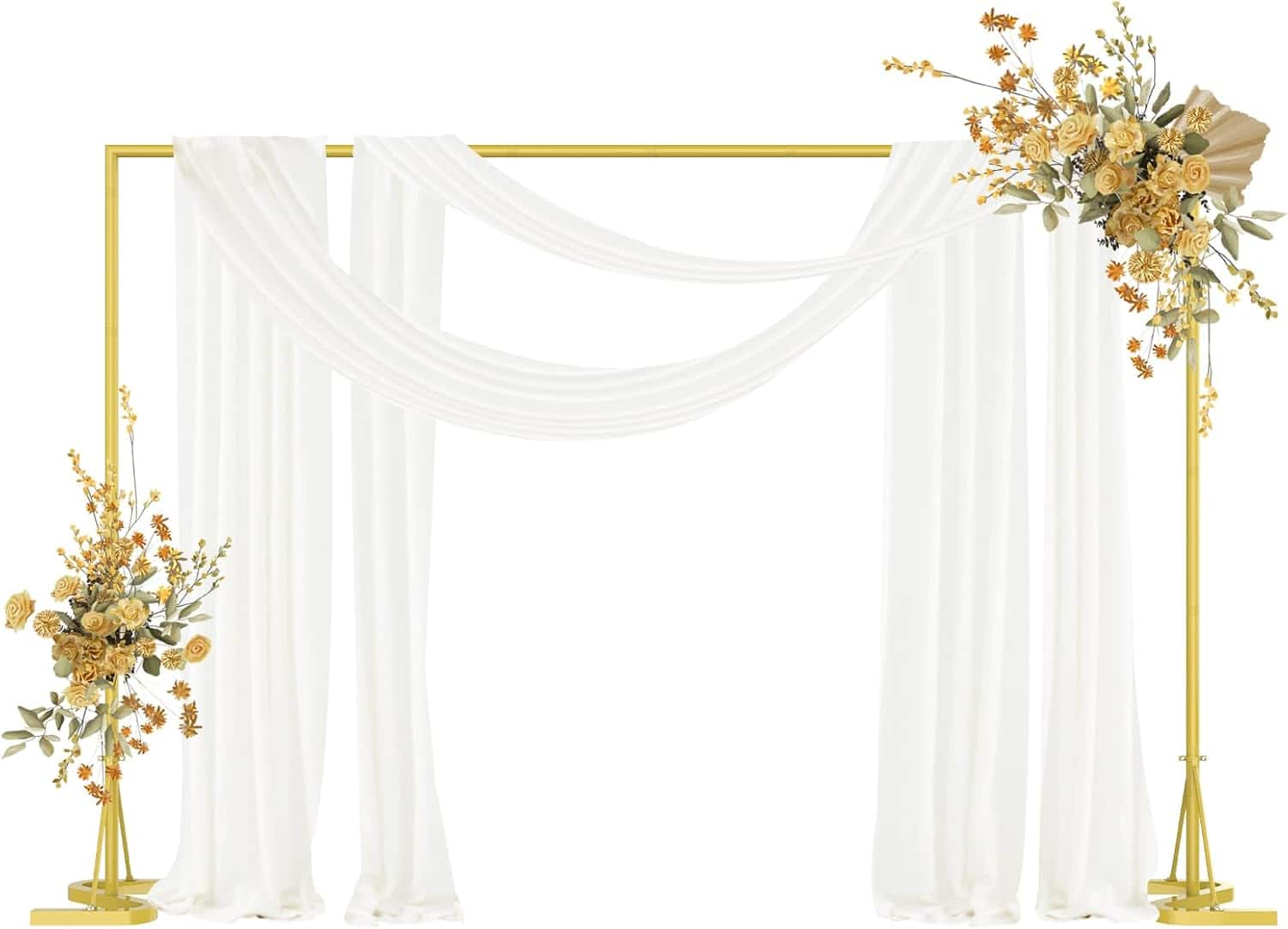 Oumilen - 10x7 FT Backdrop Stand with Metal Square Frame