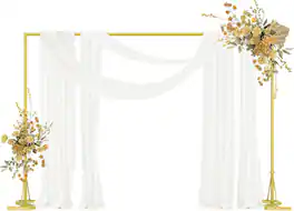 Oumilen - 10x7 FT Backdrop Stand with Metal Square Frame