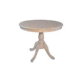 Carolina Chair & Table - Fairview 36" Round Pedestal Dining Table - Whitewash - White