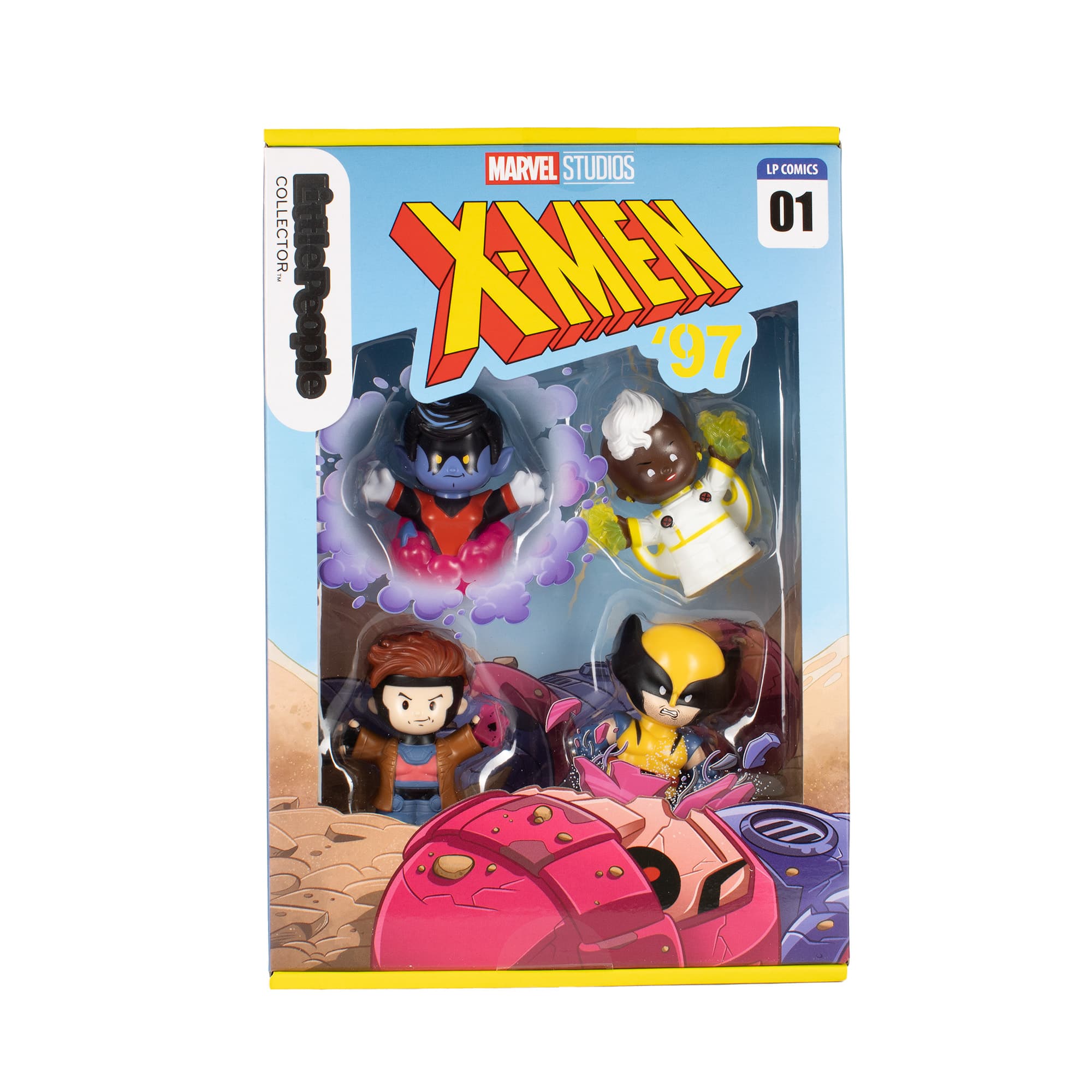 Fisher Price - Little People Marvel Collector Series X-Men '97 2.5-Inch Figure 4-Pack [Wolverine, Storm, Gambit & Nightcra - Multicolor