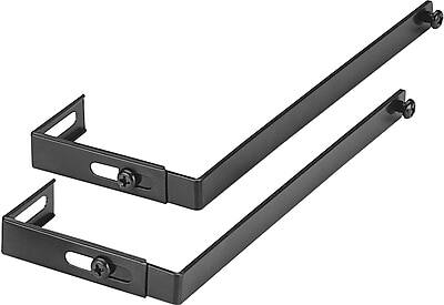 Alt View 1. Officemate -  Metal Partition/Wall File Hangers, Black  - Black.