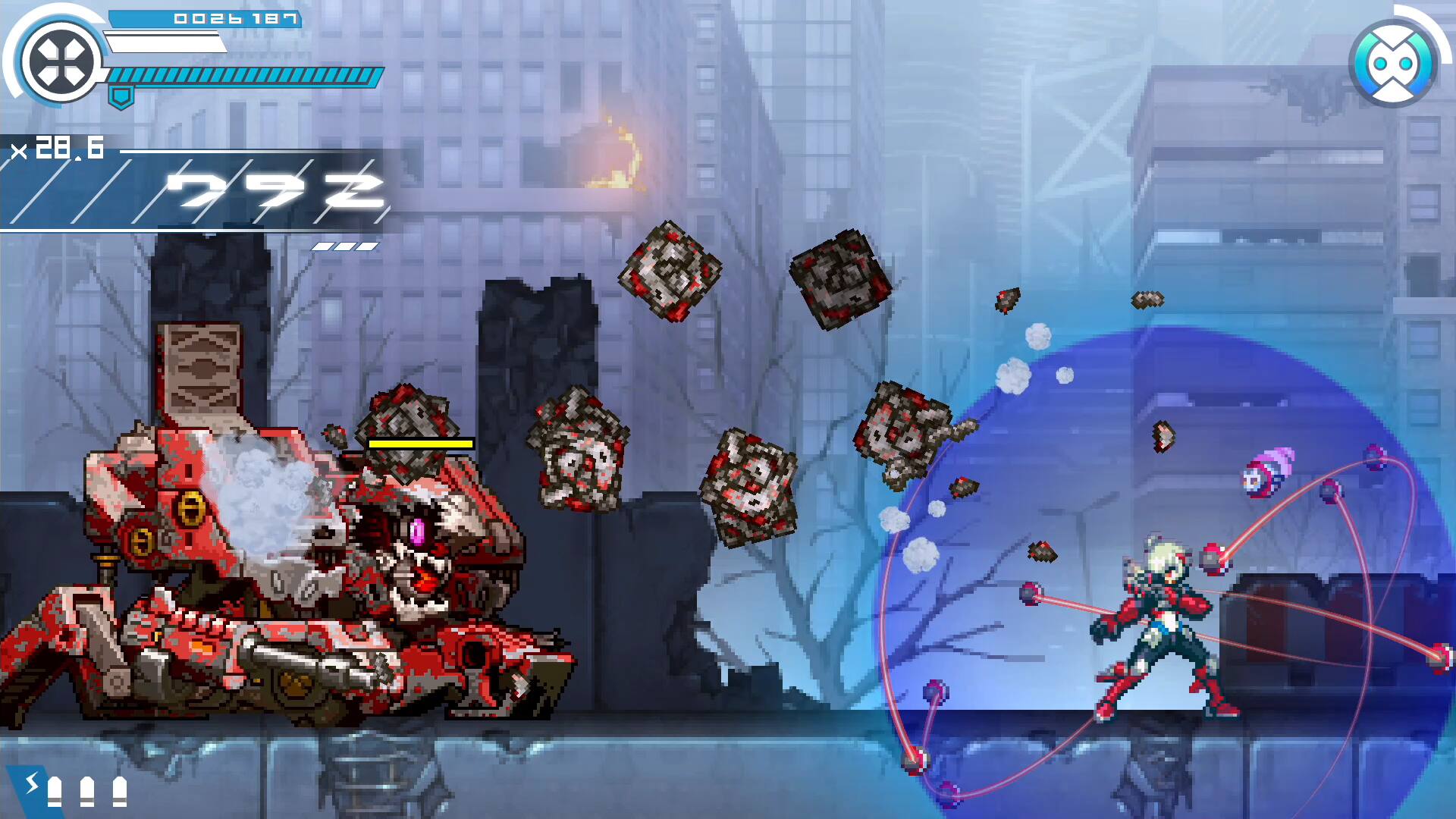 Alt View 8. Inti Creates - Gunvolt Chronicles: Luminous Avenger iX [PlayStation 4].