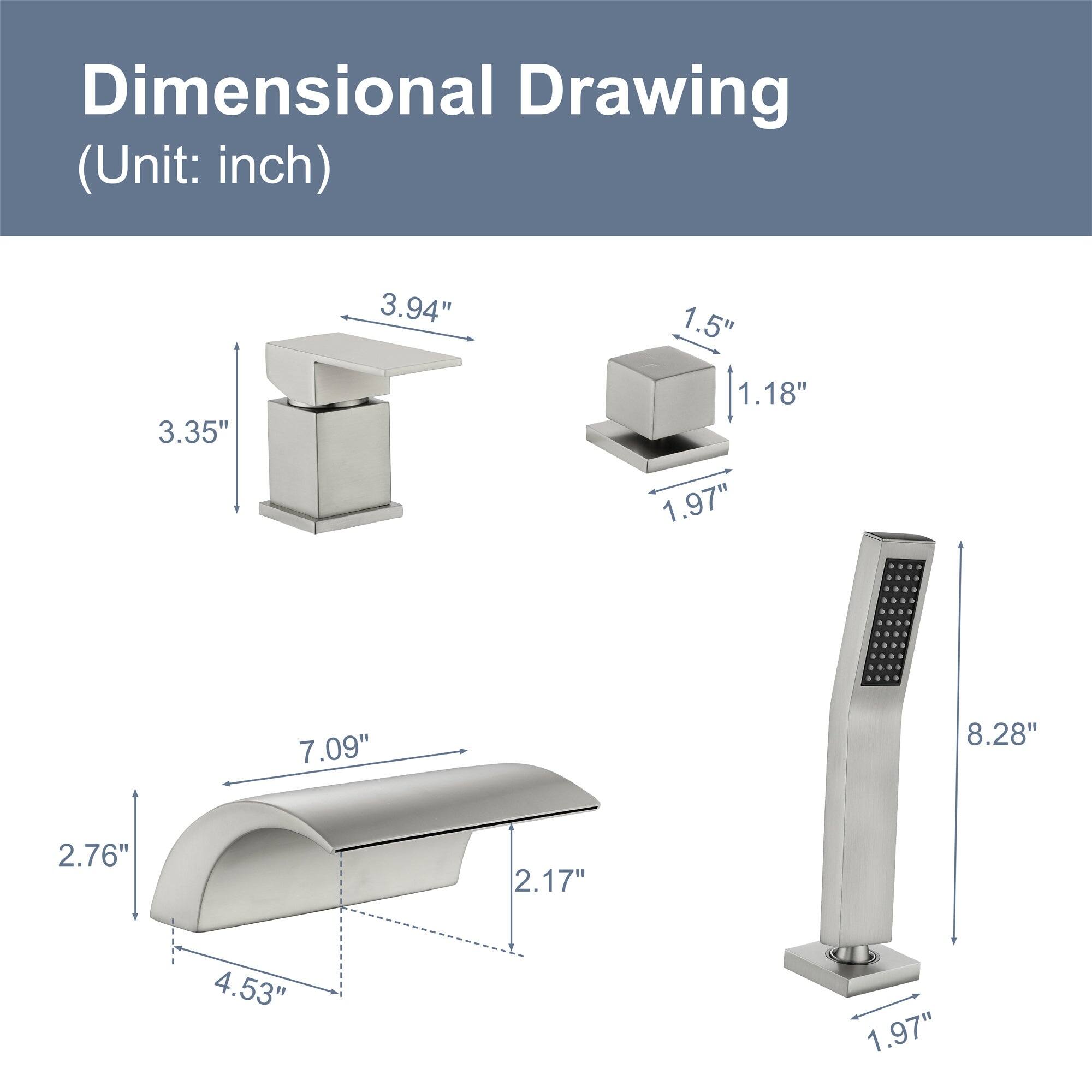Dimensional Drawing (Unit: inch)

- 3.94"
- 3.35"
- 1.5"
- 1.18"
- 1.97"
- 7.09"
- 2.76"
- 4.53"
- 2.17"
- 8.28"