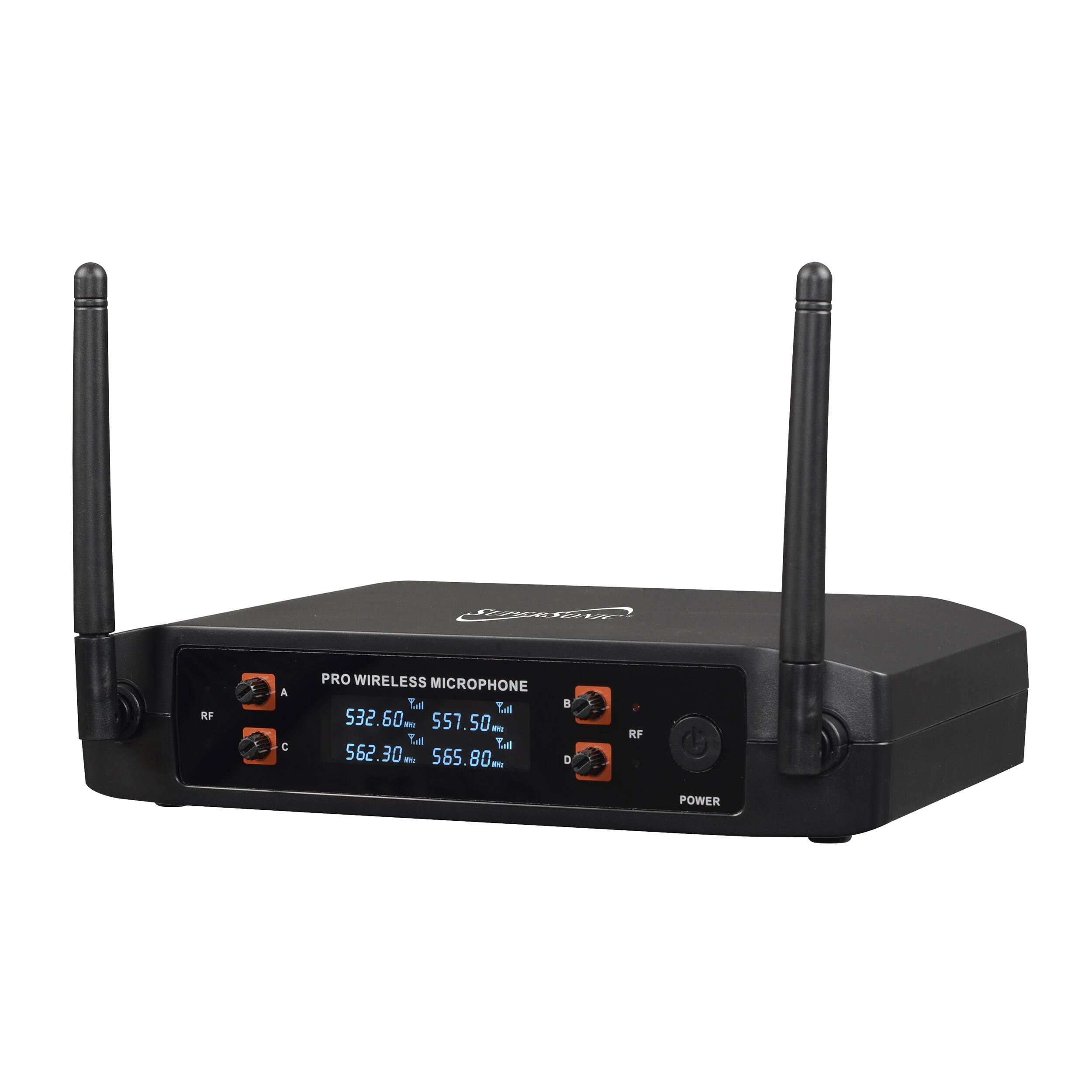 NETNd RF A PRO WIRELESS MICROPHONE d Lil 532.60 - 557.50 - Ta Tal 562.30 - 565.80 - RF POWER