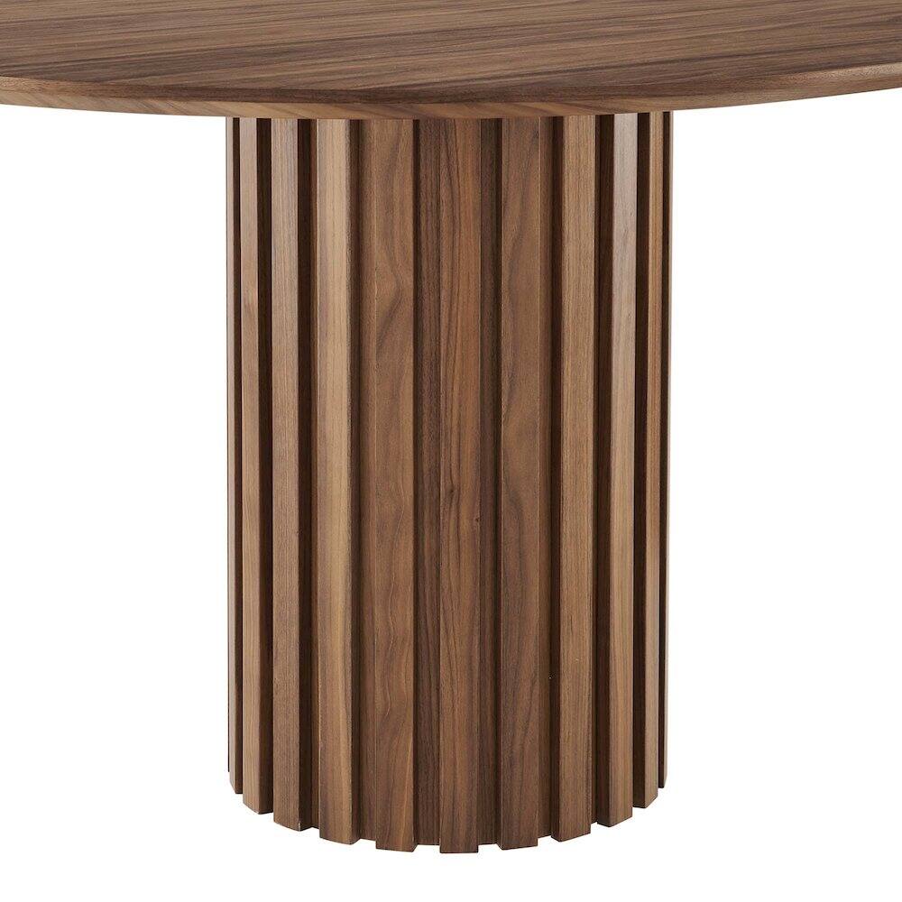 Alt View 4. Modway - Senja 95" Oval Dining Table - Brown.