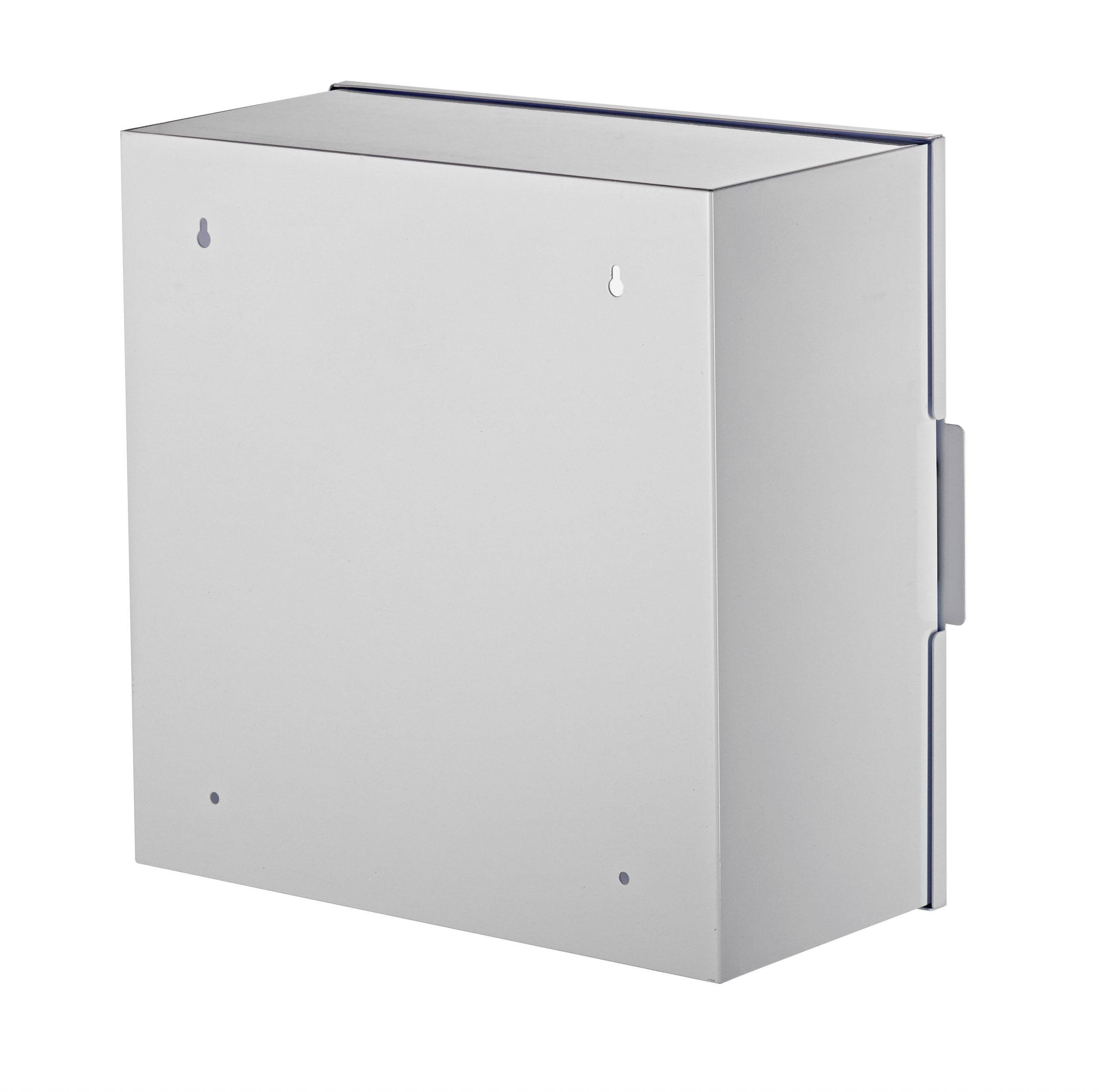 Angle. Viva Comfort - Steel Non-Alarmed AED Wall Cabinet - White.