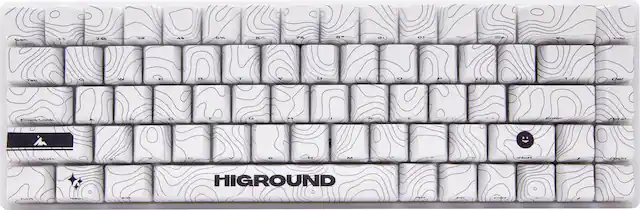 Higround - Basecamp 65+ 65% Wired Mechanical Lubed TTC Milky Switch Gaming Keyboard with RGB Backlighting - Snowstone