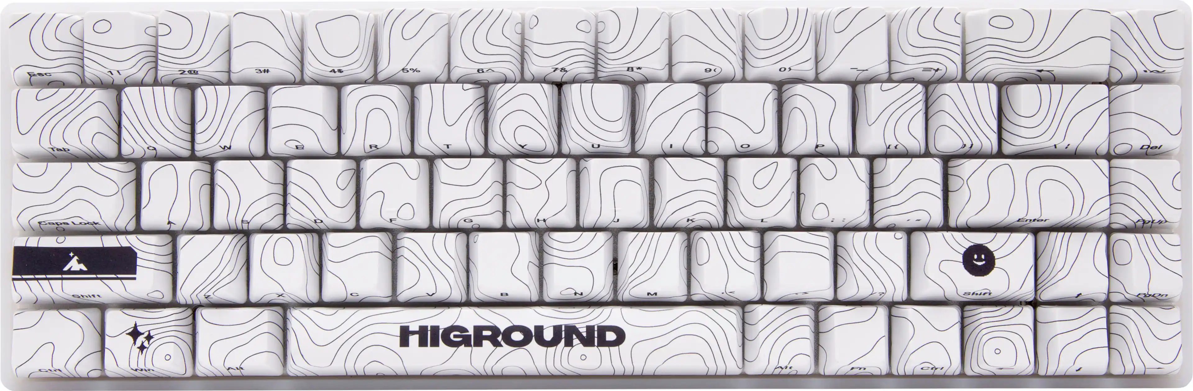 Higround - Basecamp 65+ 65% Wired Mechanical Lubed TTC Milky Switch Gaming Keyboard with RGB Backlighting - Snowstone