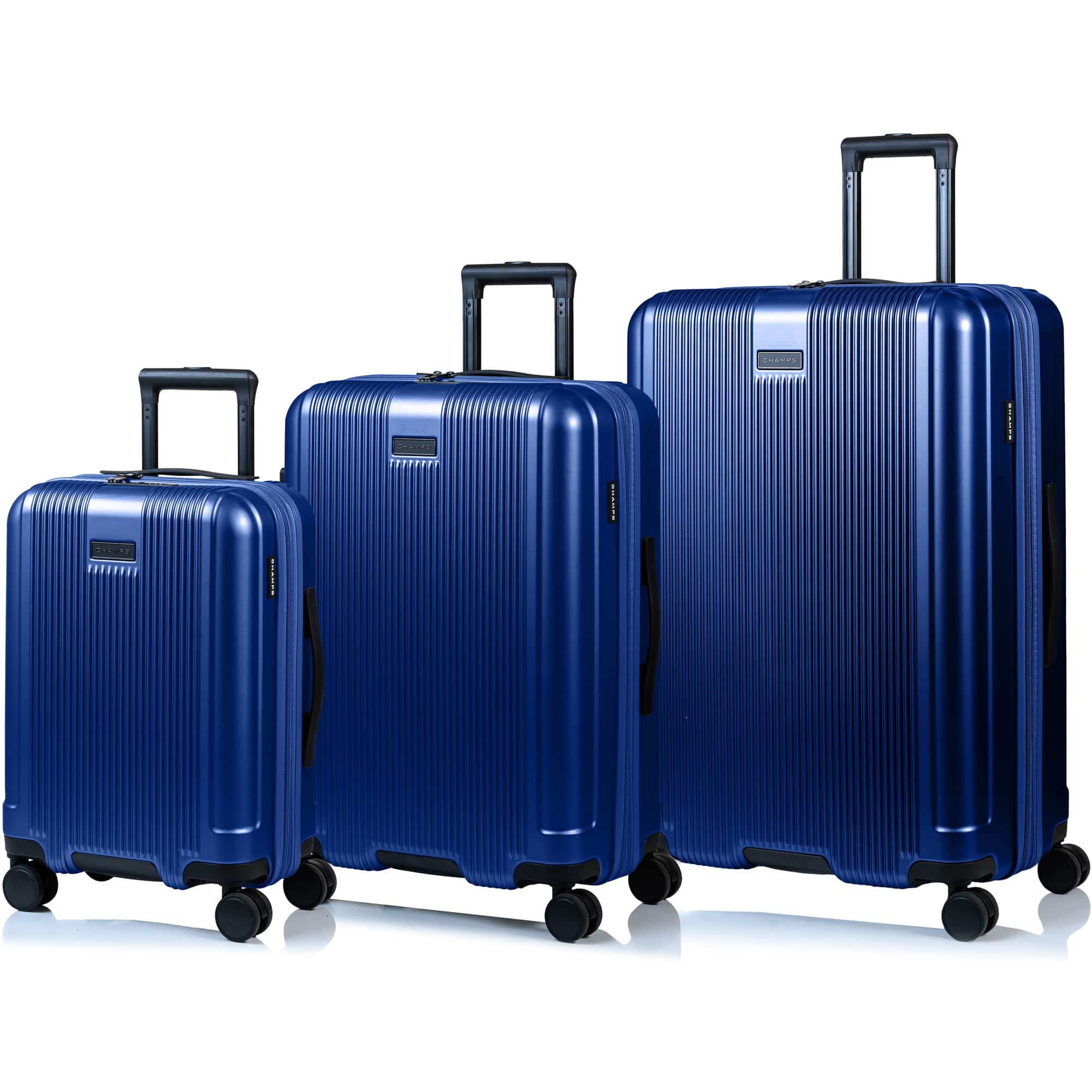 Front. Champs - Marquis 3-Piece Luggage Set - Navy.