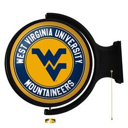 The Fan-Brand - West Virginia Mountaineers Team 21'' x 23'' Rotating Lighted Wall Sign - Multicolor