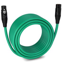 Lyxpro - 75 ft Balanced XLR Cable, Male to Female, 3 Pin Microphone Cable - Green