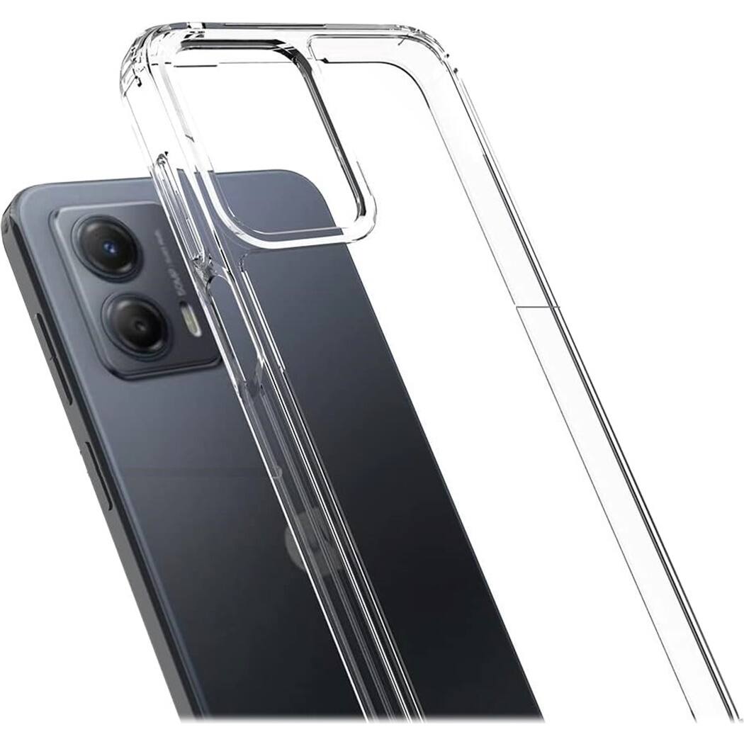 Alt View 13. SaharaCase - Hybrid-Flex Hard Shell Series Case for Motorola G 5G (2023) - Clear.