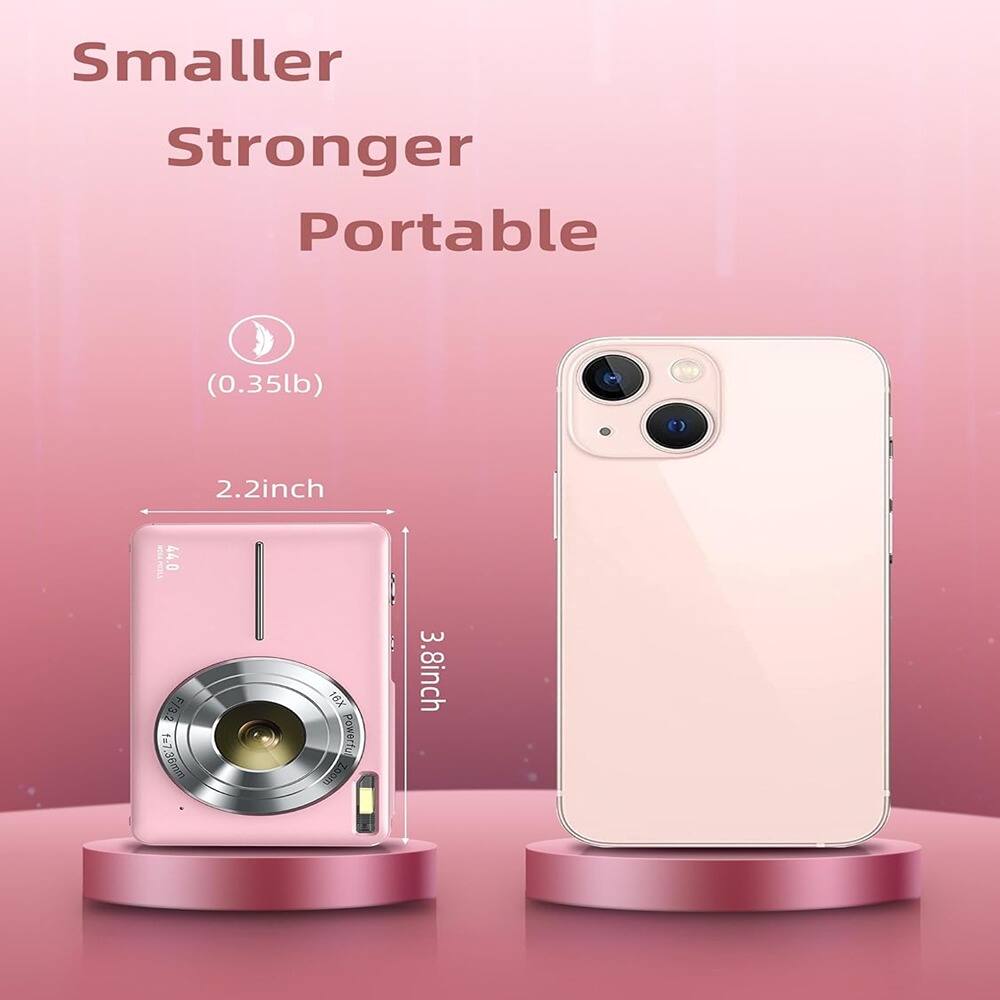Smaller Stronger Portable  
(0.35lb)  
2.2 inch  
44.0 F/3.2 f=7.30mm 18X powerful  
3.8 inch