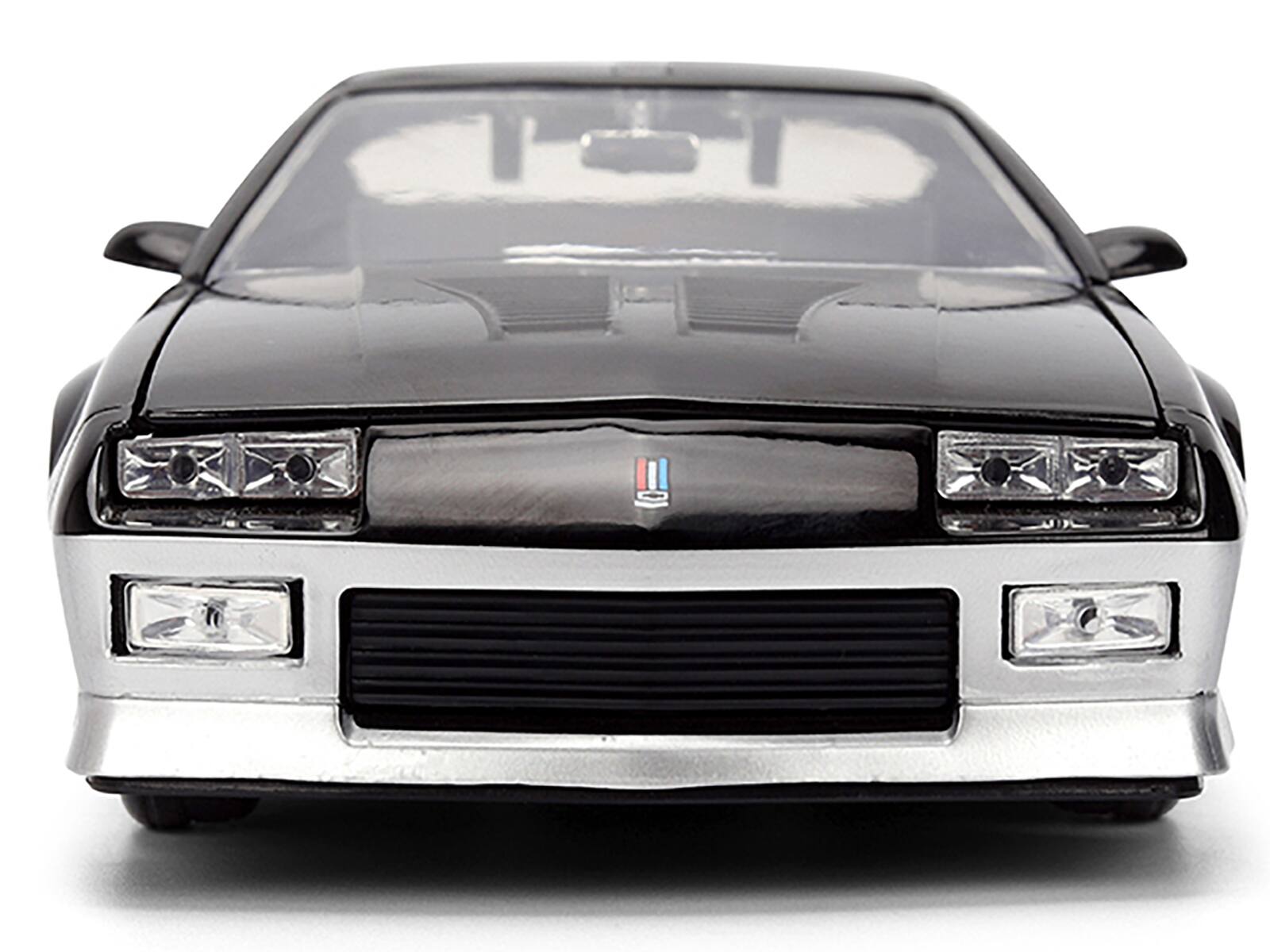 Alt View 5. Jada - 1985 Chevrolet Camaro Z28 "Mickey Thompson" Black and Silver Metallic "Bigtime Muscle" Series 1/24 Model Car by Jada.