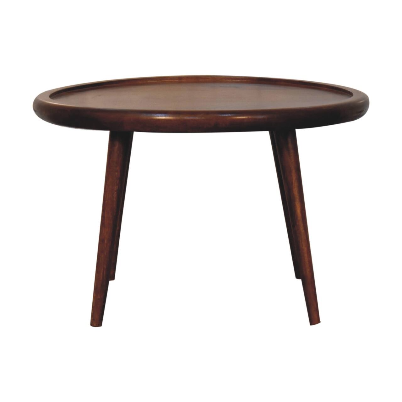Front. Artisan Furniture - Chestnut Plate Coffee Table - Dark Brown.