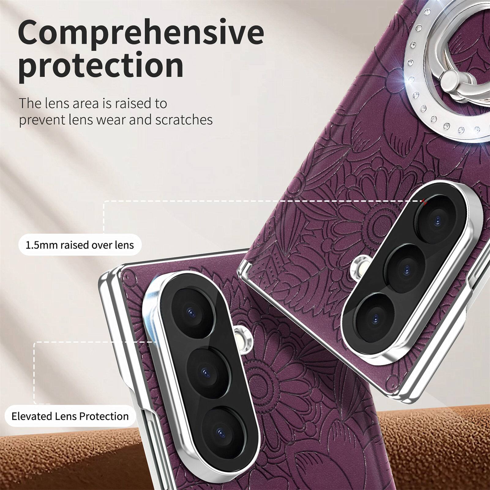 Comprehensive protection  
The lens area is raised to prevent lens wear and scratches  

1.5mm raised over lens  

Elevated Lens Protection