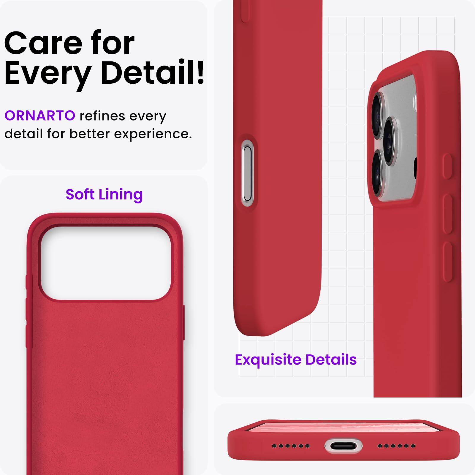 Care for Every Detail!  
ORNARTO refines every detail for better experience.  
Soft Lining  
Exquisite Details