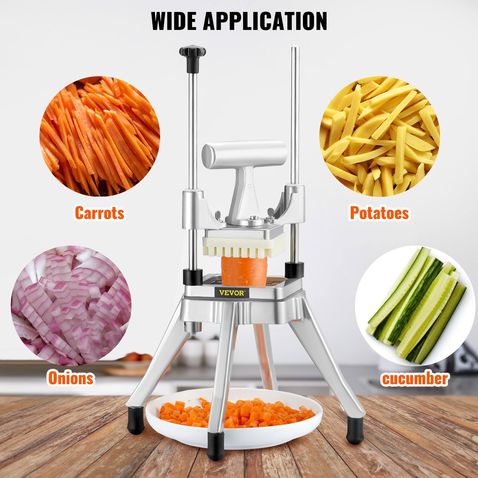 WIDE APPLICATION
Carrots
Potatoes
Onions
cucumber