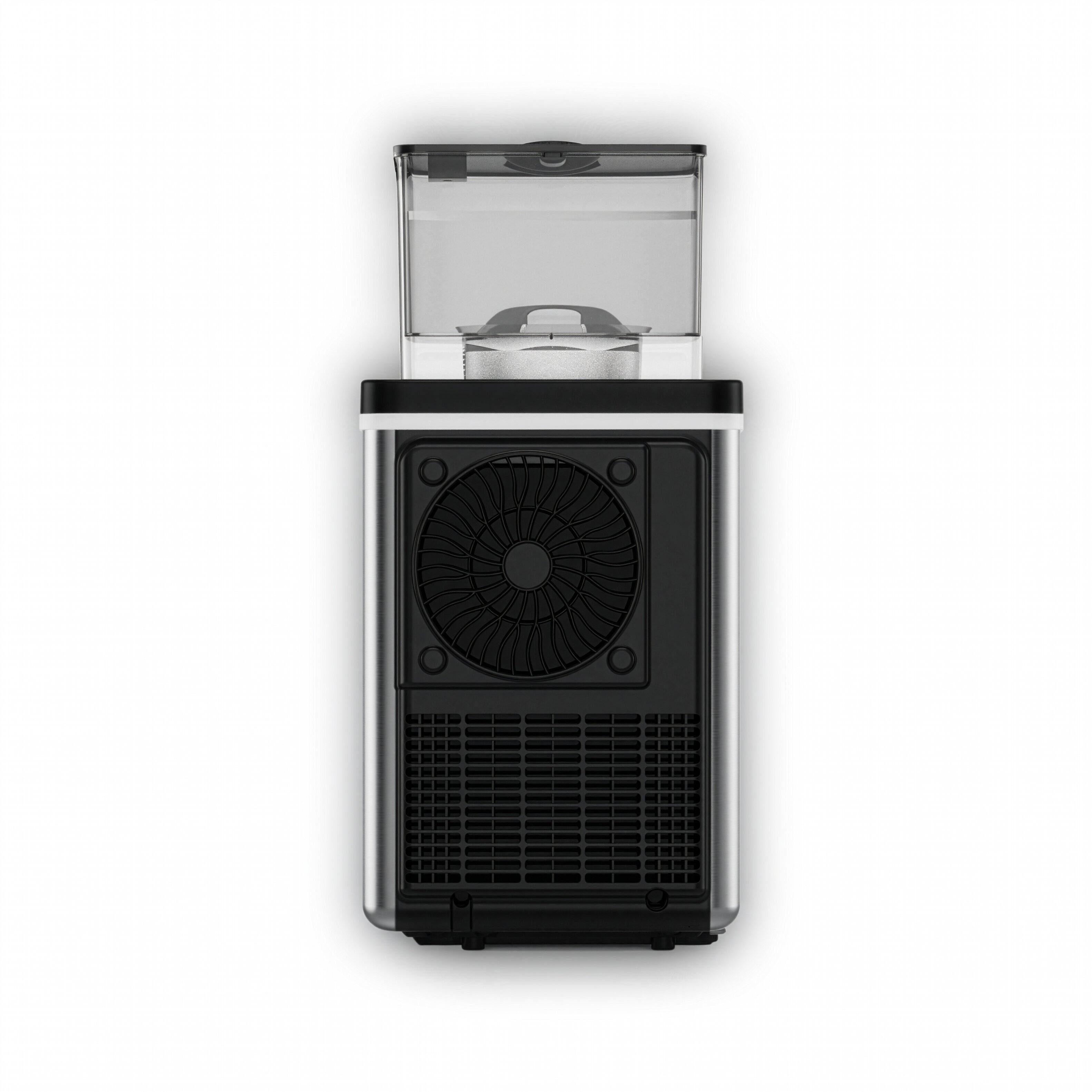 Alt View 5. Magic Chef - 33 lb. Countertop Ice Maker with Built-in Filter in Stainless - Stainless Steel.